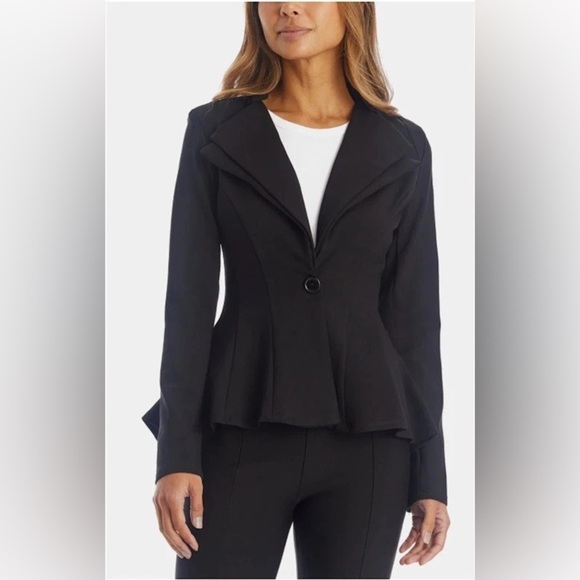 noir Elegant Black Women's Blazer - Picture 2 of 11